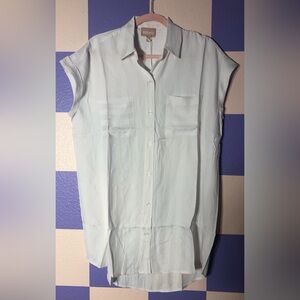 NWT Show Me Your MuMu Martin Shirt Dress in White Stripe